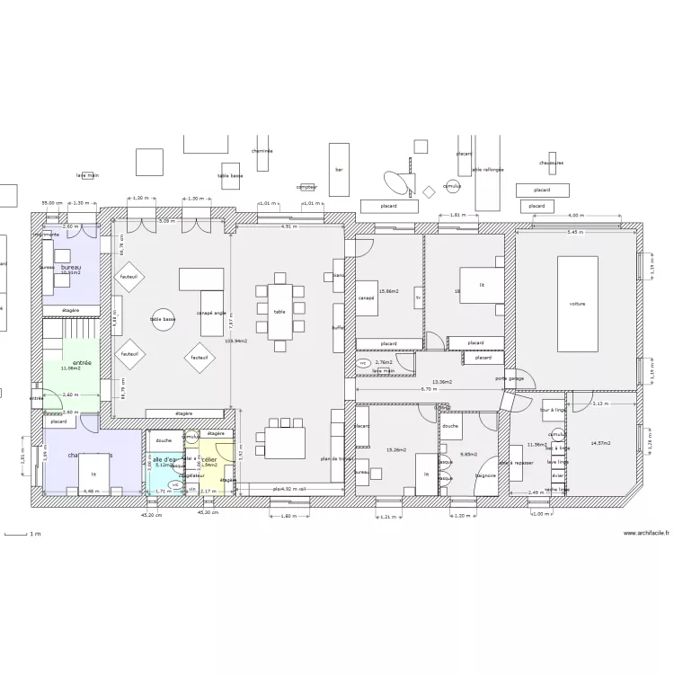 tres grd changement. Plan de 