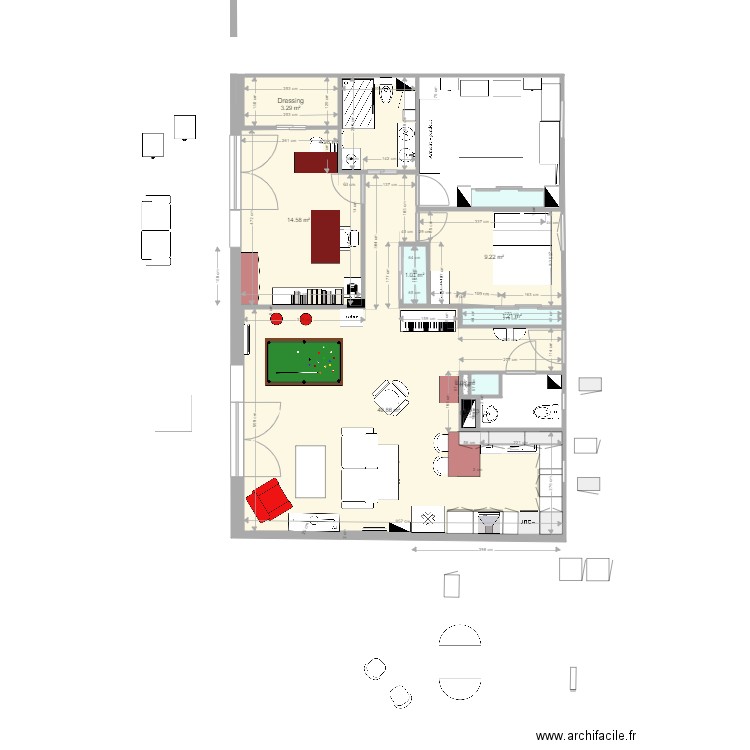 Plan appartement Crocki rev 34. Plan de 0 pièce et 0 m2