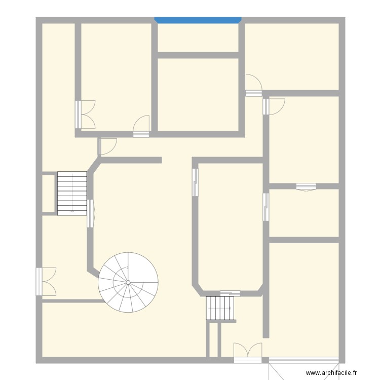 Bali Mohammed. Plan de 10 pièces et 223 m2