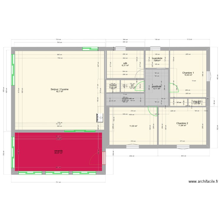 nouveau montmaur sans terrasse2. Plan de 0 pièce et 0 m2