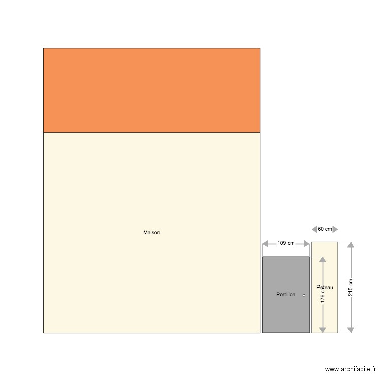 Portillon. Plan de 0 pièce et 0 m2