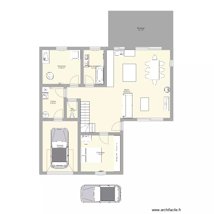Plan maison. Plan de 
