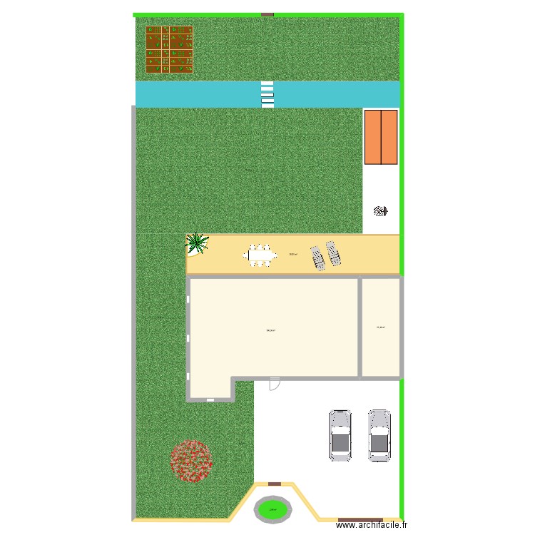 Dom. Plan de 4 pièces et 183 m2