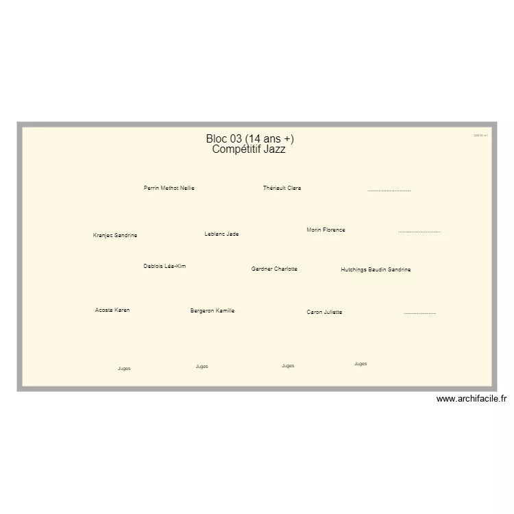 Audition Bloc 03. Plan de 