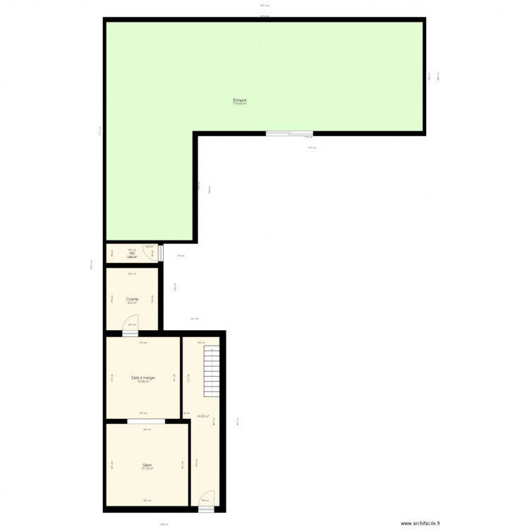 trezignies 35 a Rdc. Plan de 0 pièce et 0 m2