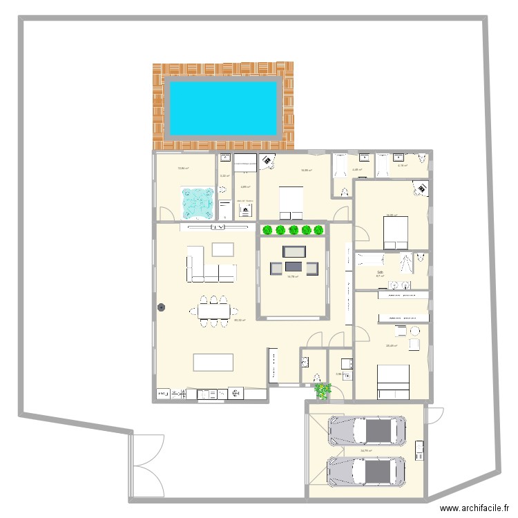 SAINT JOSEPH EVOLUTION 2. Plan de 14 pièces et 235 m2