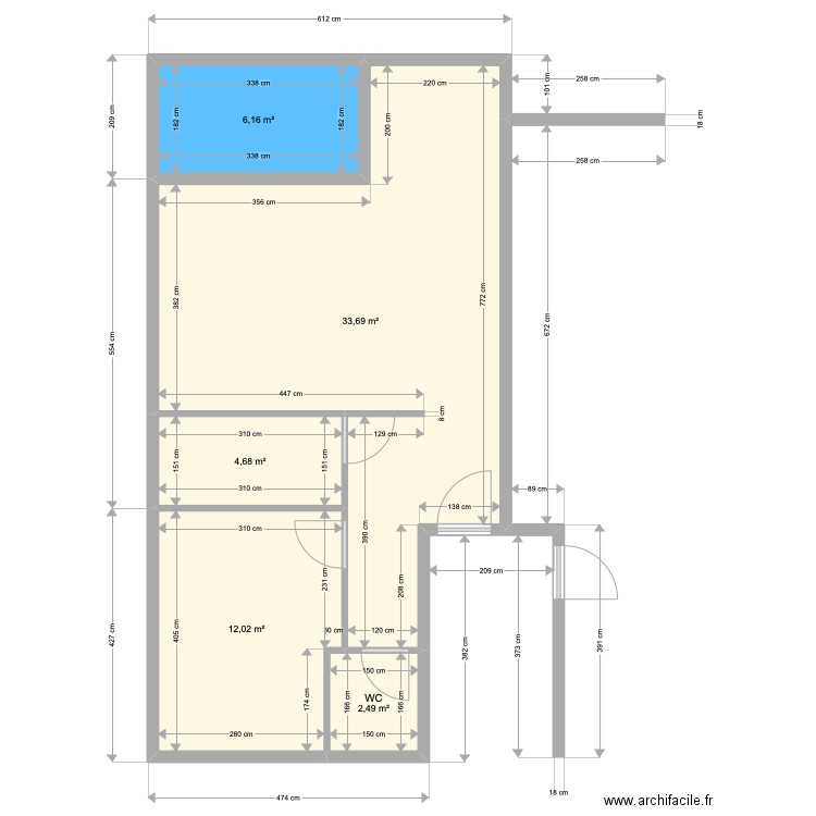 T2 DEF. 2. Plan de 0 pièce et 0 m2
