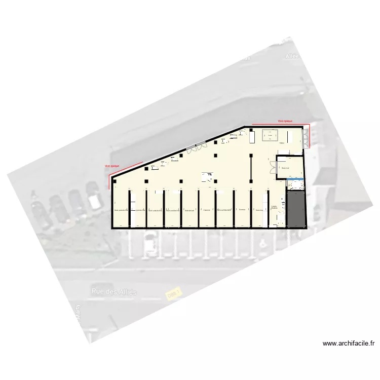 Magasin Saint Etienne. Plan de 