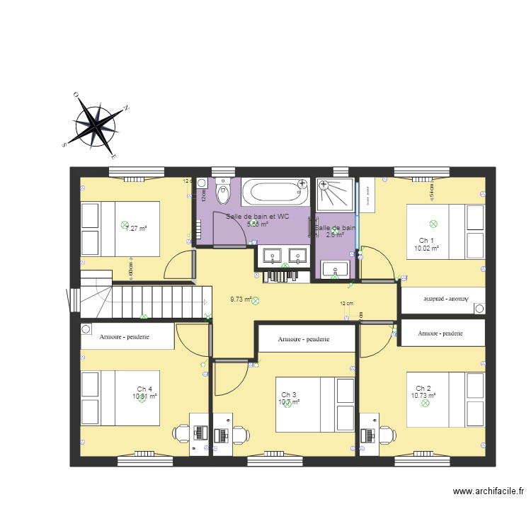 MAISON version 3 étage. Plan de 0 pièce et 0 m2