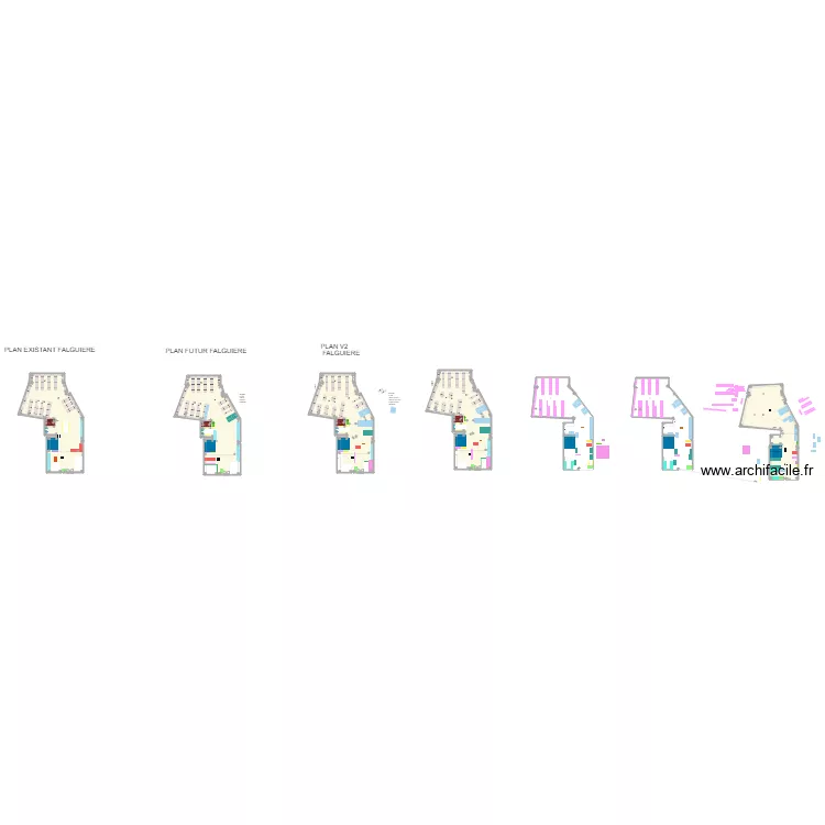 Falgui&egrave;re V1. Plan de 