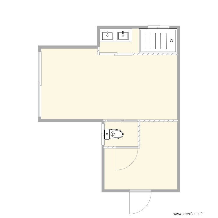 garage isilation. Plan de 4 pièces et 21 m2