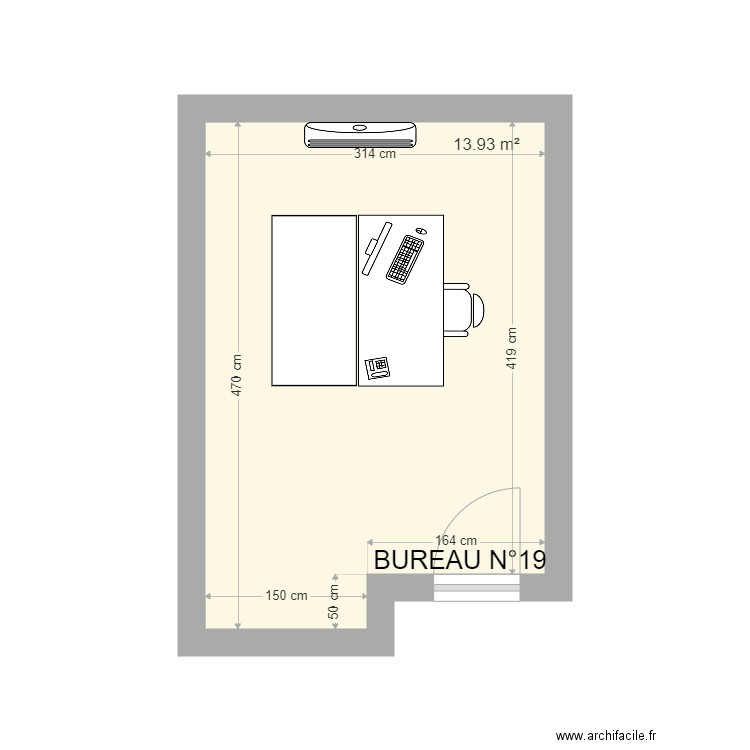 Bureau 19. Plan de 0 pièce et 0 m2