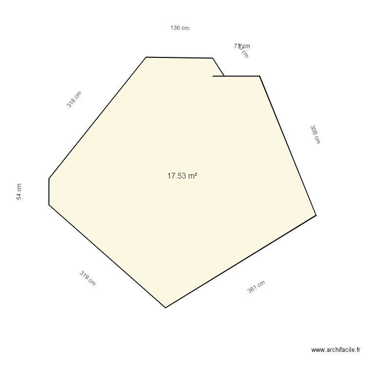 Gomez bages. Plan de 1 pièce et 18 m2