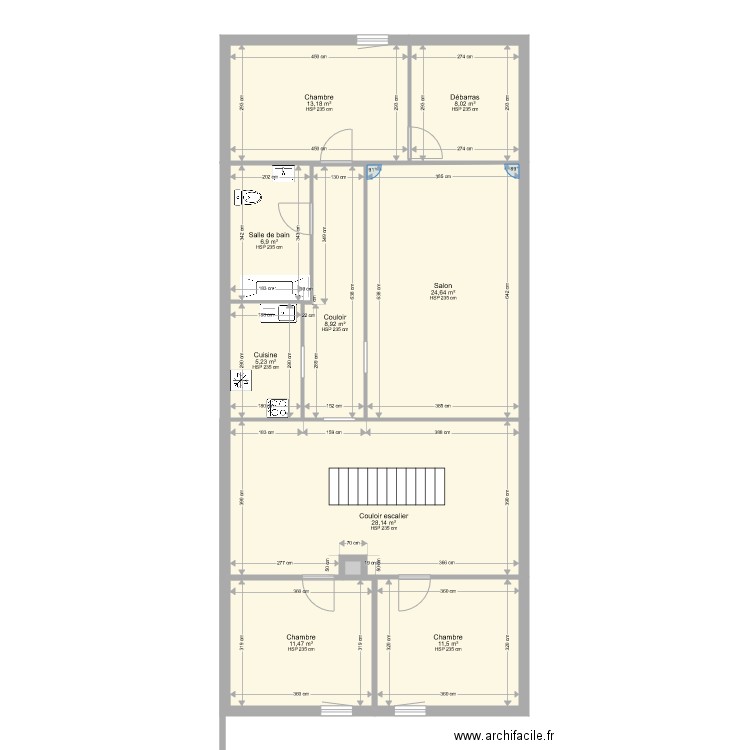 Niveau 2 combles aménagés. Plan de 0 pièce et 0 m2