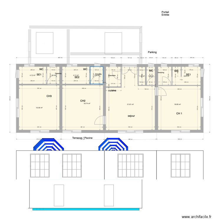 Placard dég CH4. Plan de 0 pièce et 0 m2