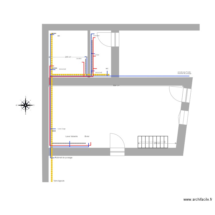rdc gite reseau EU EC EF v2. Plan de 0 pièce et 0 m2