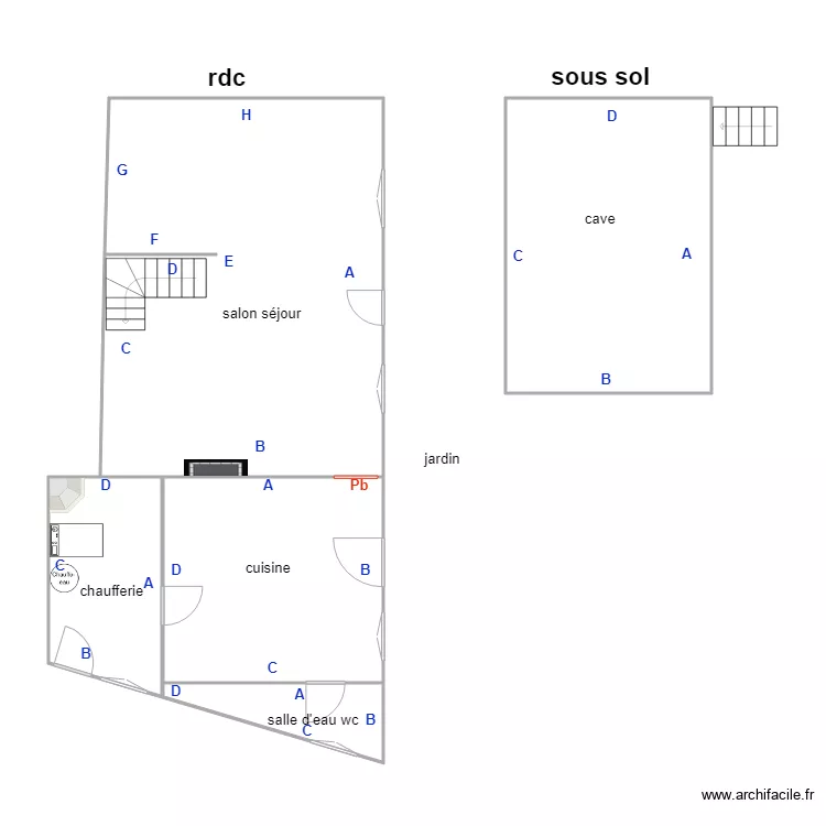 devaud pb rdc. Plan de 