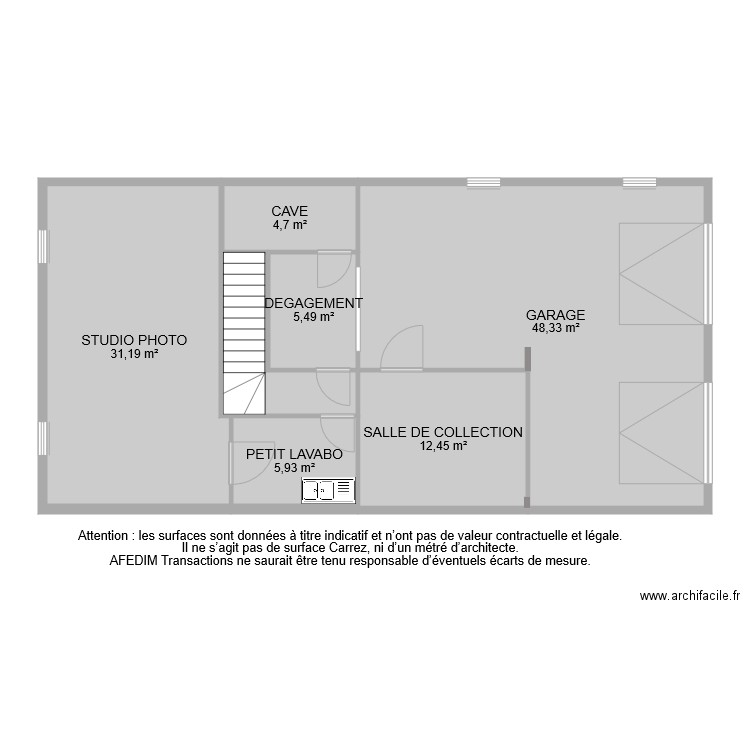 BI 6721 SOUS SOL. Plan de 0 pièce et 0 m2