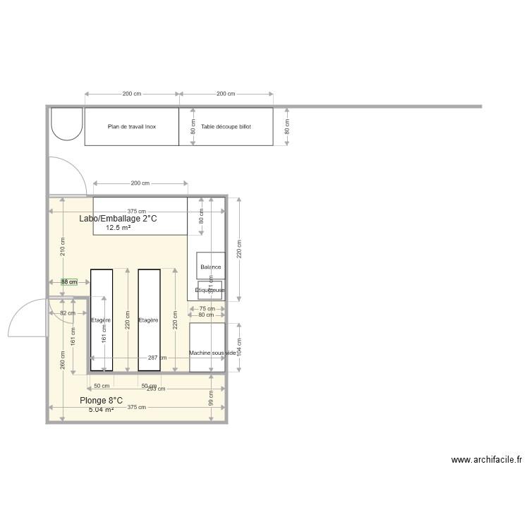 labo. Plan de 0 pièce et 0 m2