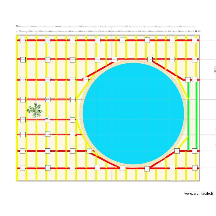 Terrasse Claire Bertrand. Plan de 119 pièces et 84 m2