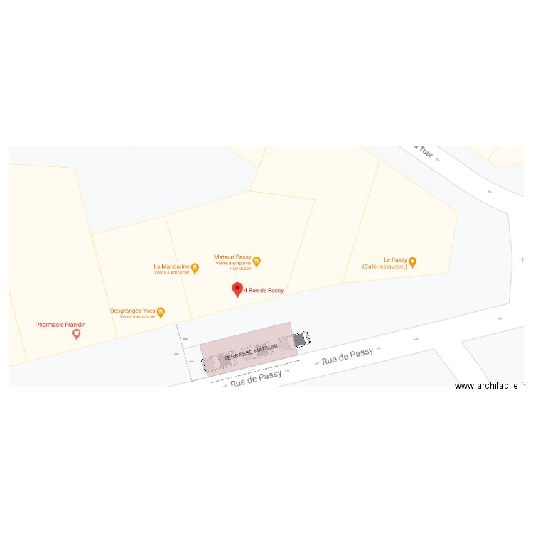 EMPRISE TERRASSE MATSURI. Plan de 0 pièce et 0 m2