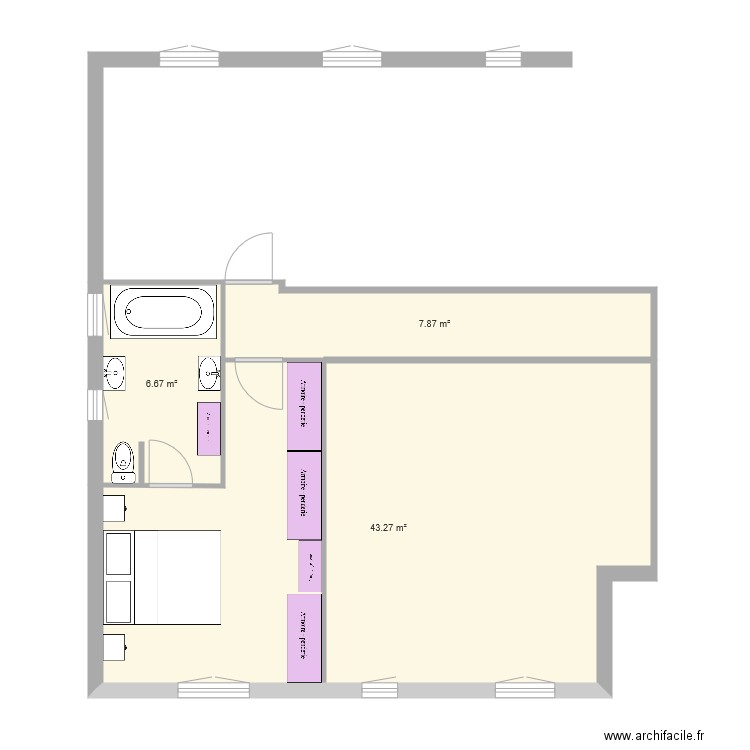 suite parentale 11 01 à 15h20 version 4. Plan de 0 pièce et 0 m2