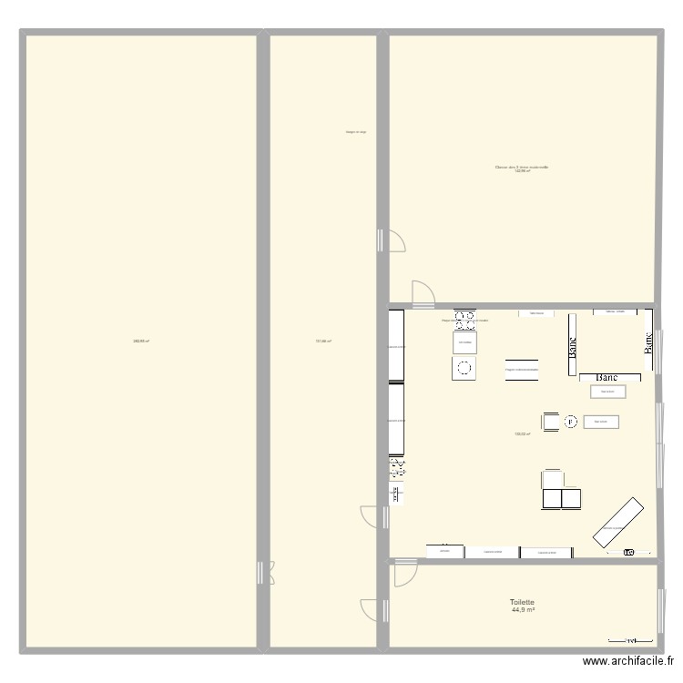 plan de classe stage . Plan de 0 pièce et 0 m2