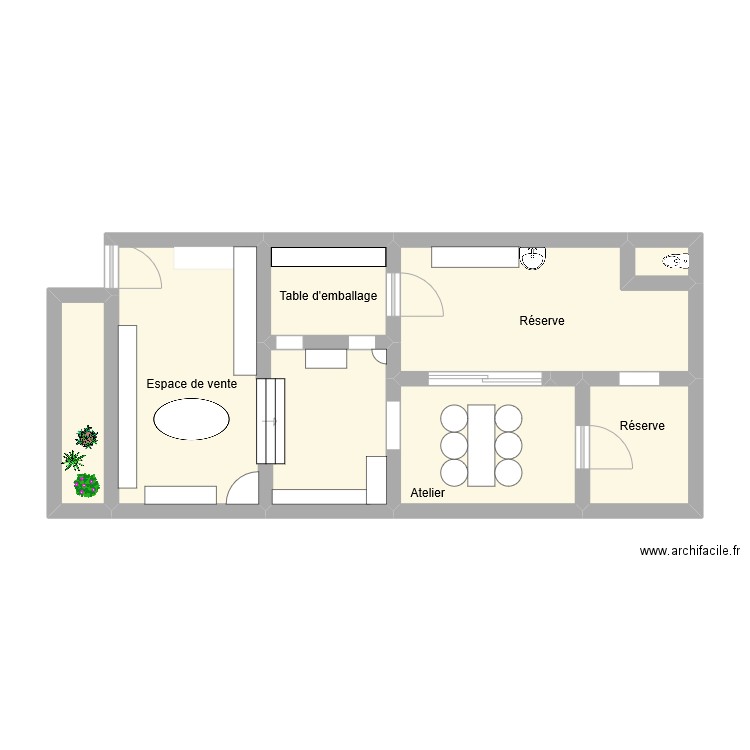plan magasin . Plan de 0 pièce et 0 m2