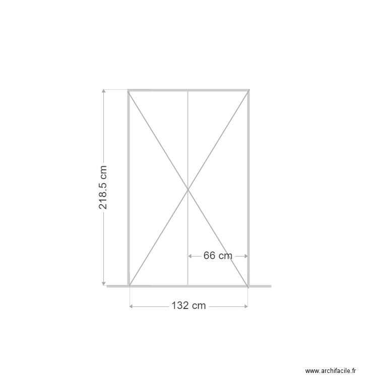 placard fonck 2fermé. Plan de 0 pièce et 0 m2