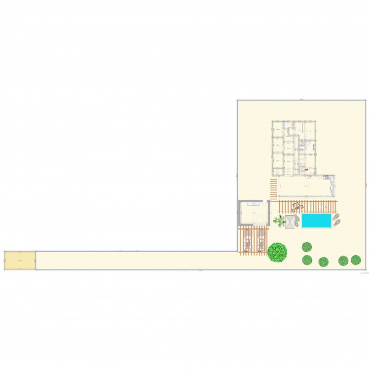 Maison avec cloison 2m35 cuisine à droite plan RIRI. Plan de 0 pièce et 0 m2