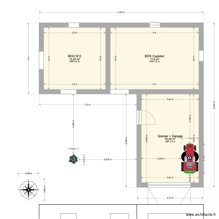 Box Cupidon. Plan de Box Cupidon. Plan de