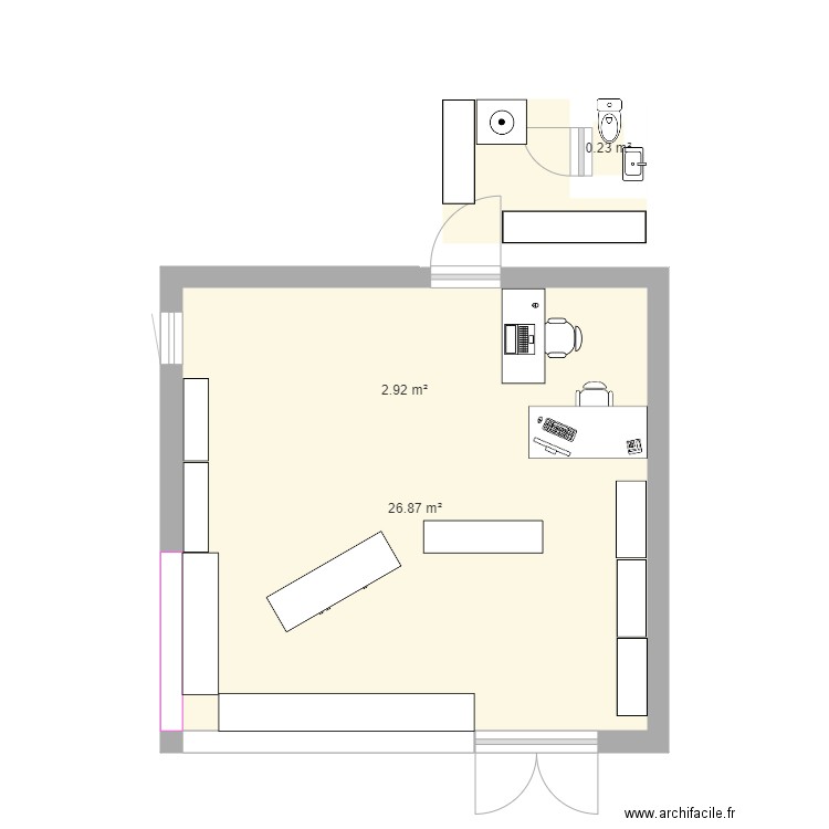 boutique . Plan de 0 pièce et 0 m2