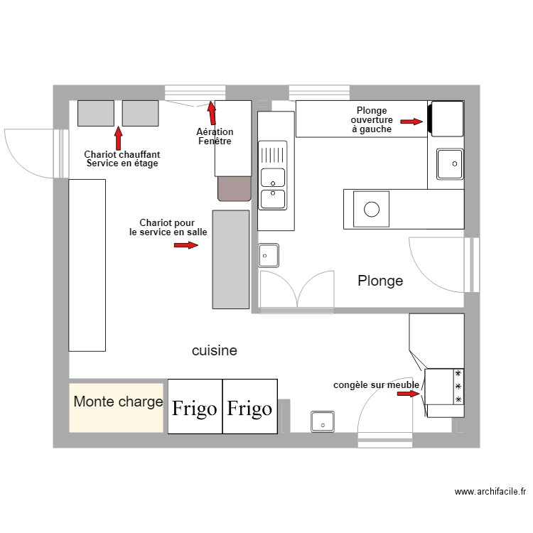 Cuisine ST François. Plan de 0 pièce et 0 m2