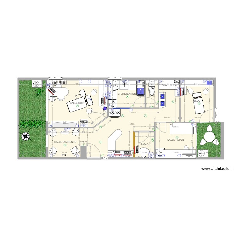 cab 1. Plan de 0 pièce et 0 m2