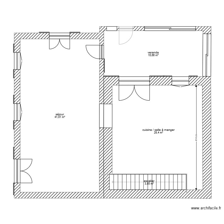 plan de masse existant. Plan de 0 pièce et 0 m2