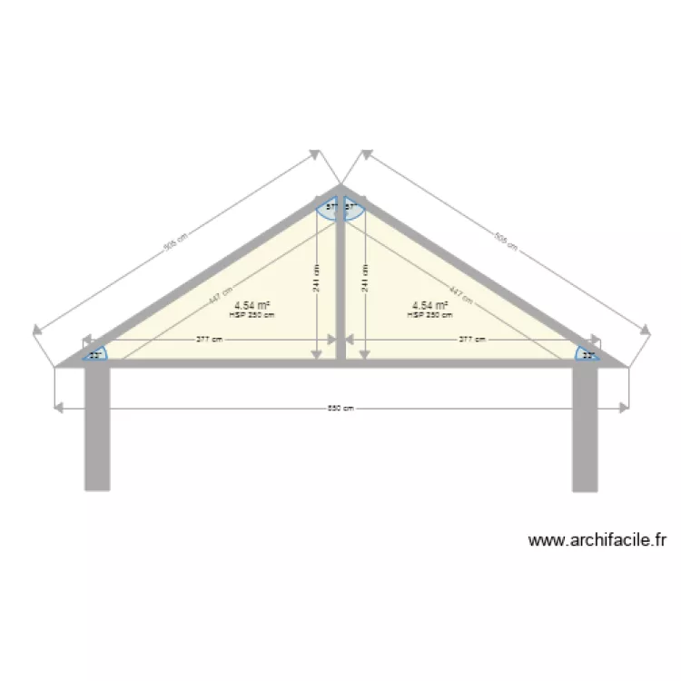 0669 toiture. Plan de 
