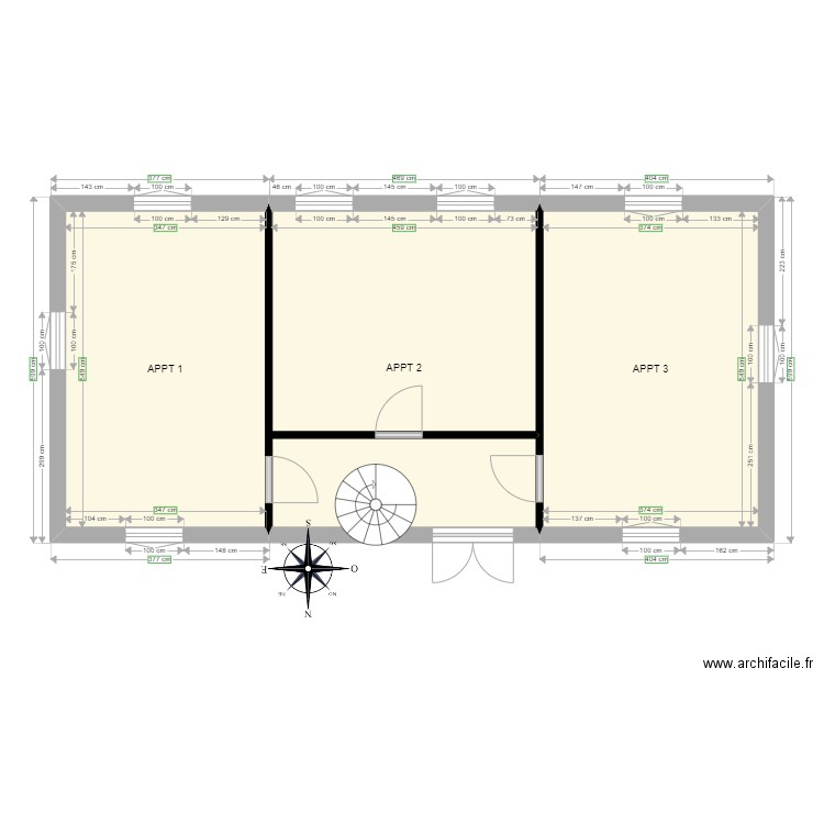 EXERCICE DPE RDC. Plan de 0 pièce et 0 m2
