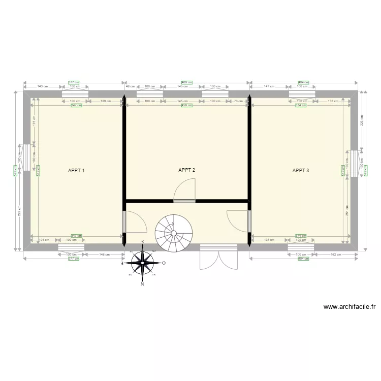 EXERCICE DPE RDC. Plan de 0 pièce et 0 m2