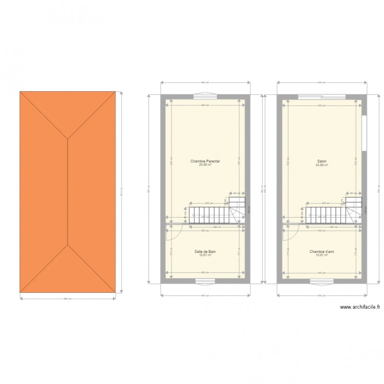 chambre 2. Plan de 0 pièce et 0 m2