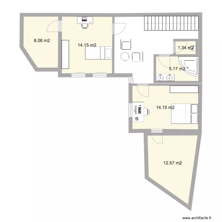maison nanterre 1er étage 1bis. Plan de maison nanterre 1er étage 1bis. Plan de