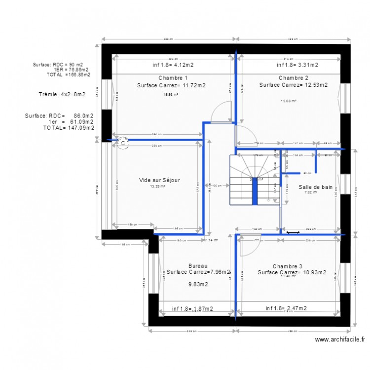 cotations plan. Plan de 0 pièce et 0 m2