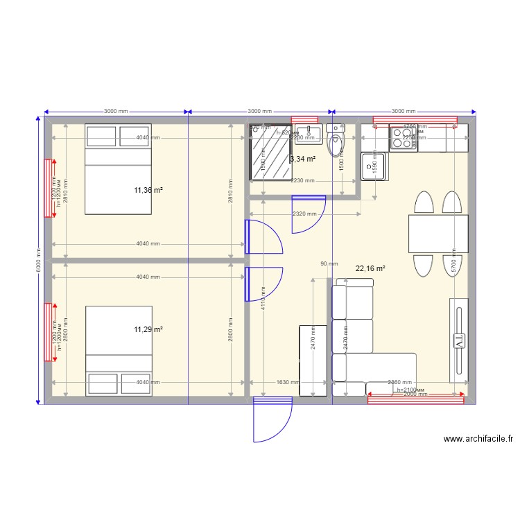  54. Plan de 0 pièce et 0 m2