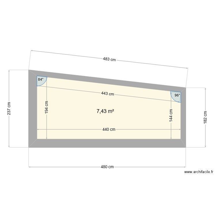 PROFIL . Plan de 0 pièce et 0 m2