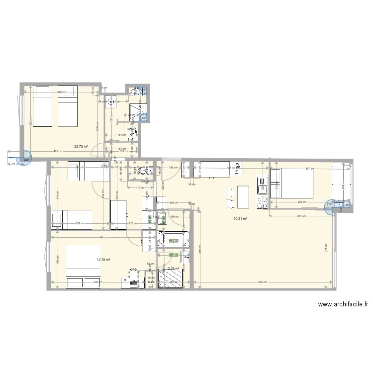 appart Moriond plan 1. Plan de 0 pièce et 0 m2