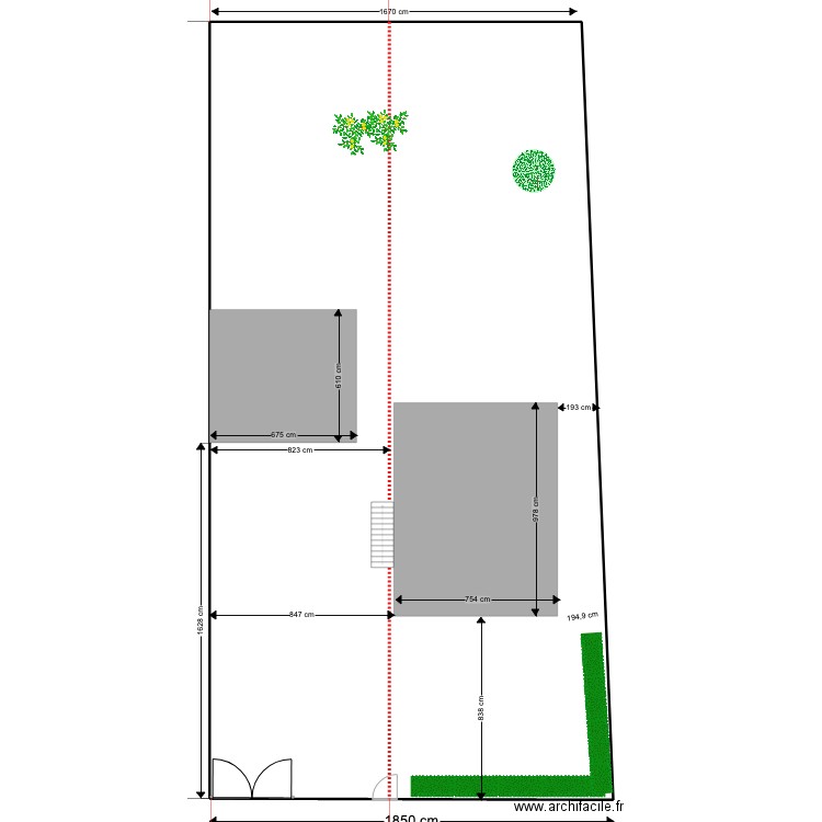 16 Muguet division PROJET V1. Plan de 1 pièce et 631 m2