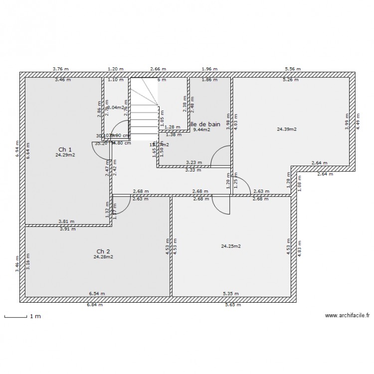 CalouJerome étage. Plan de 0 pièce et 0 m2