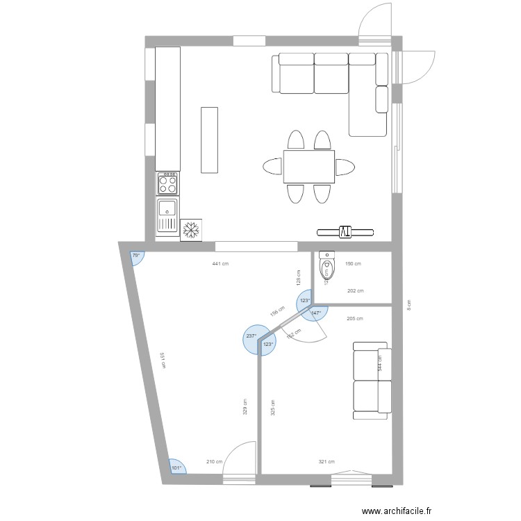 RDC HH. Plan de 0 pièce et 0 m2