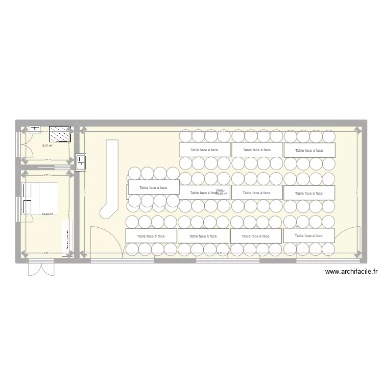 Pr&eacute;au. Plan de 