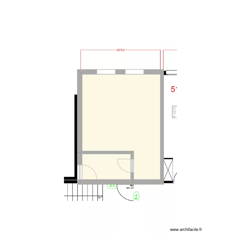 Fond de plan Studio GS. Plan de 