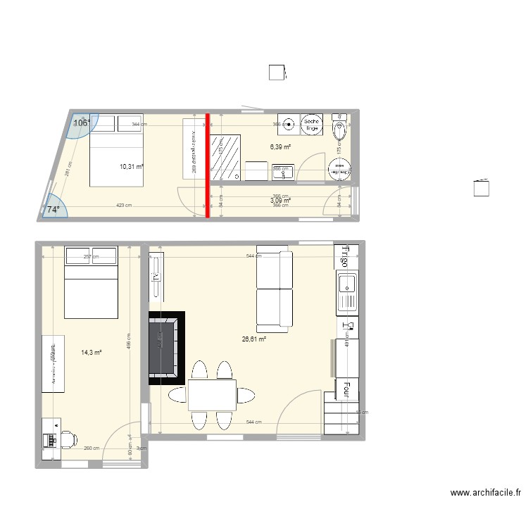 miaison réno Final bis. Plan de 0 pièce et 0 m2